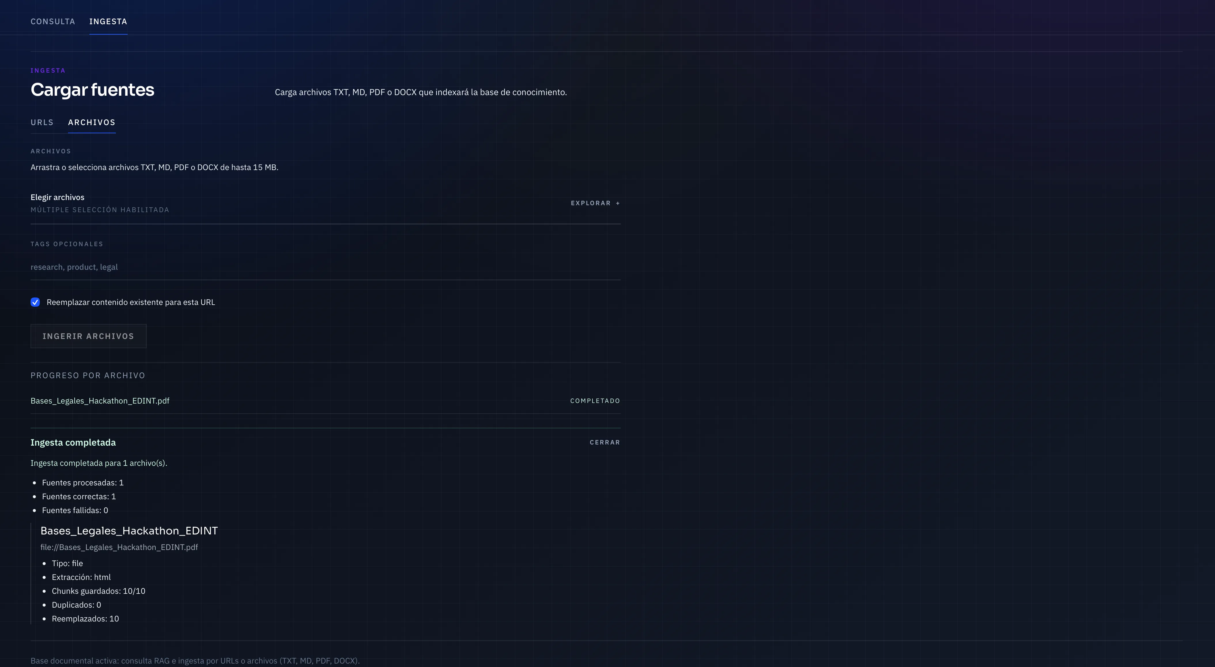 Lore Master Assistant — supported sources and file formats